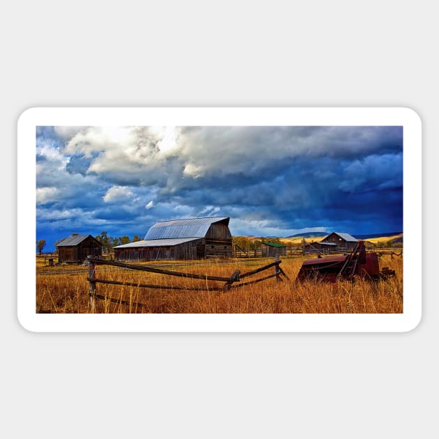 Barns of Mormon Row Sticker by briankphoto